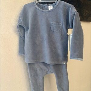 Blue Corduroy Baby Outfit NWT size 24 months soft and cozy